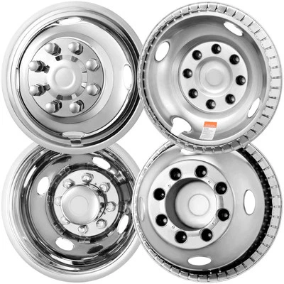 16" Wheel Simulators Cover Stainless Steel For Ford F350 (1974-1998) 4 pcs - Imagem 1 de 4