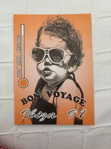 Vintage Rave Flyer Ibiza 91 Bon Voyage Rare Collectable Sterns - Bild 1 von 2