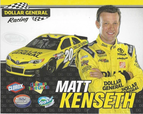 2013 MATT KENSETH "DOLLAR GENERAL #20" NASCAR SPRINT CUP POSTCARD Cover