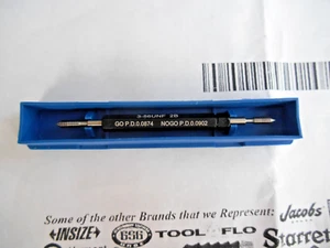 REACONDICIONADO MEDIDOR DE ENCHUFE DE ROSCA 3-56 UNF 2B #3.099 GO & NO GO P.D.'S = 0,0874 y 0,0902 - Imagen 1 de 7