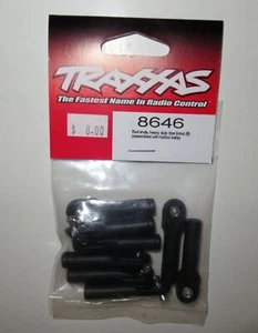 Traxxas heavy Duty Rod Ends (Toe Links)(8) (Assembled W/ Hollow Balls) #8646 NIP - Picture 1 of 1