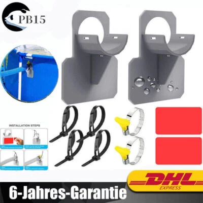 Pool Schlauchhalter Schwimmbad Rohrhalterung Pool Schlauch Zubehör 26 - 38mm - Bild 1 von 4