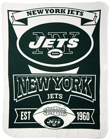 New York Jets 50" x 60" Marque Fleece Throw Blanket by Northwest Cover