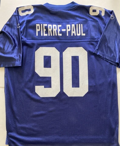 Jason Pierre-Paul New York Giants Reebok Mens Large Blue Jersey Cover