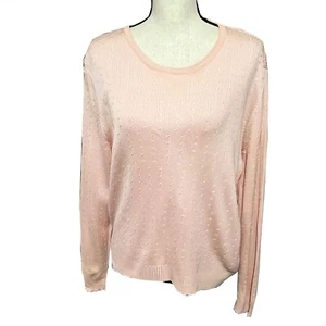 Women's Sweater by Compositions/ XL/ Pink/ Fun Pattern - Picture 1 of 5