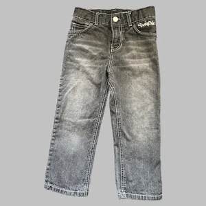 South Pole Jeans Size 5 Boys Straight Leg Dark Wash Adjustable Waist Distressed - Picture 1 of 6