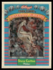 1991 Kellogg's Corn Flakes Baseball Greats #8 Steve Carlton
