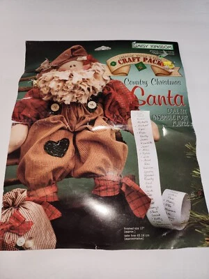 Daisy Kingdom 32313 Country Christmas 17" Santa Doll Kit Vintage 1995 Craft - Image 1 of 4