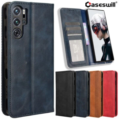 For ZTE nubia Red Magic 11 10S  10 9 8 7 6 Pro 5S Leather Wallet Flip Case Cover - Image 1 of 4