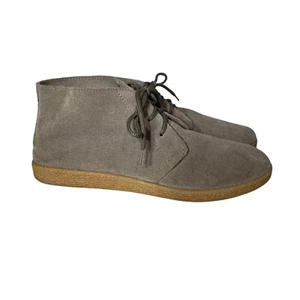 Scarpe Chelsea Crown vintage da donna in pelle scamosciata marrone con lacci taglia 37 US 6,5/7 - Foto 1 di 10