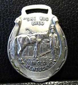 Orologio Whisky 1907 Allevato nel Kentucky Cavallo Verde Fiume Fob Marine Hospital Bambini - Foto 1 di 2