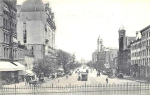Washington DC Pennsylvania Avenue Trolleys 1907 Postcard - Picture 1 of 2