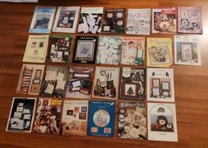 Lot Of 26 Cross stitch Needle Craft Leaflet Booklet Pattern Vintage Magazine - Picture 1 of 7