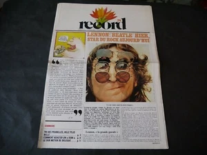 JOURNAL RECORD GRAND FORMAT N° 28 AVRIL 1975 NUMÉRO SIMPLE LENNON LES BEATLES - Picture 1 of 2
