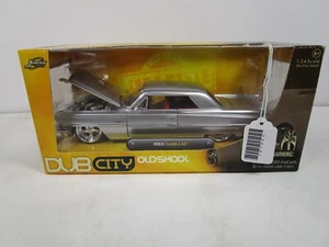 JADA 1/24 DUB CITY OLD SKOOL *VHTF SILVER* 1963 CADILLAC NEW *READ* - Picture 1 of 4