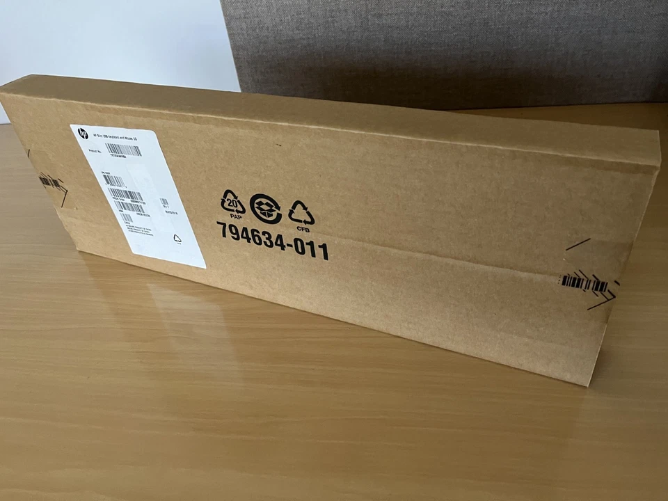 HP Keyboard and Mouse USB Slim US Black New - Image 1 of 2