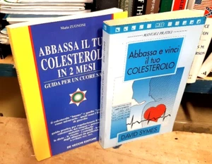 COPPIA DI LIBRI SU COME COMBATTERE E VINCERE L'ECCESSO DI COLESTEROLO - Picture 1 of 1