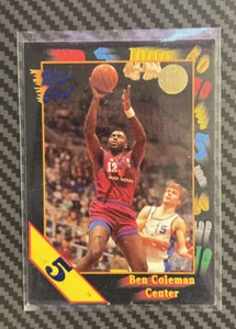 1991-92 #101 Ben Coleman Wild Card 5 Stripe - Bild 1 von 3