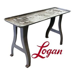 Logan Lathe Cast Iron Legs Chip Pan Lathe Stand Table