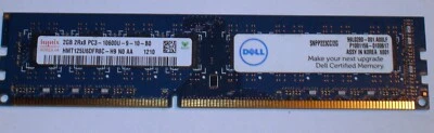 Hynix HMT125U6DFR8C-H9 2GB PC3-10600U-9-10-B0 DDR3 Memory RAM, SNPP223CC/2G - Image 1 of 3