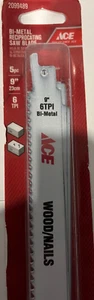 Seghetto alternativo Ace 5pz lame 9" 8-12TPI legno/chiodi - Foto 1 di 3
