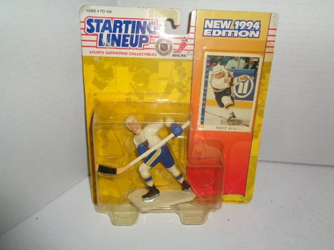1994 Starting Lineup Brett Hull 4" NHL Figure Sealed In Package Cover