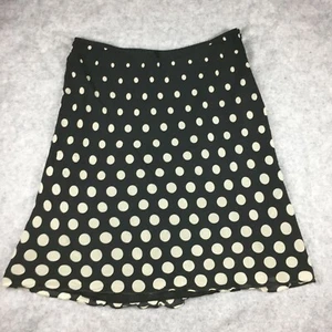 INC International Concept Silk Knee Length Straight Polka Dot Skirt Women's 14 - Picture 1 of 8