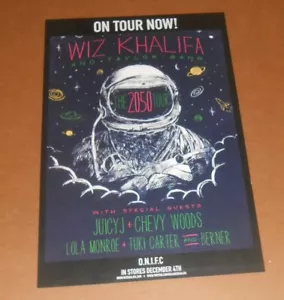 Locandina promozionale Wiz Khalifa The 2050 Tour 11x17 Rap Taylor Gang - Foto 1 di 2