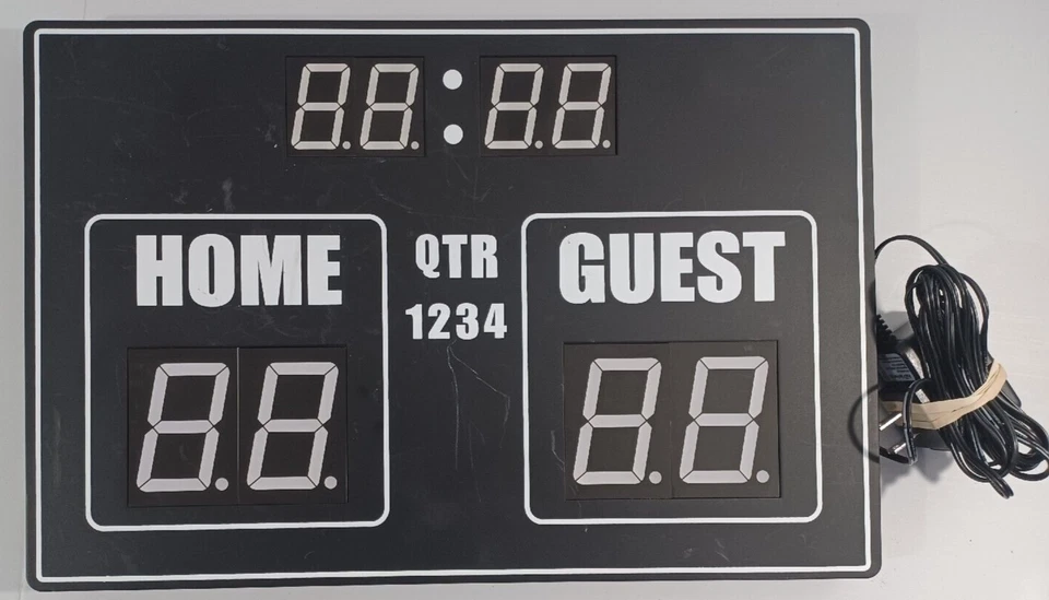 H-Welldone HW-T3725LA placar relógio de tiro decoração esportiva infantil placa de LED plug-in - Imagem 1 de 3