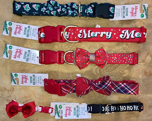 Merry & Bright Festive Dog Collar YOU CHOOSE FROM BEAUTIFUL HOLIDAY STYLES