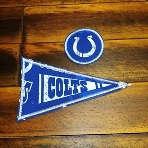 Colts Patch Iron-On Indianapolis Sport Team Logo Sport Calcio Applique - Foto 1 di 9