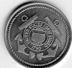 Mardi Gras Doubloon United States Coast Guard Aluminum 1976 - Picture 1 of 2