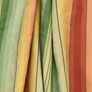 Wesley Mancini 80’s Barcode Shadow Stripe Cotton Damask Fabric | 3.1 yds x 57" - Picture 1 of 5