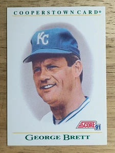 1991 Score Cooperstown #B5 George Brett - Picture 1 of 2