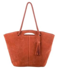 Borsa Neely and Chloe x Anthropologie arancione scamosciata con nappa bellissima - Foto 1 di 11