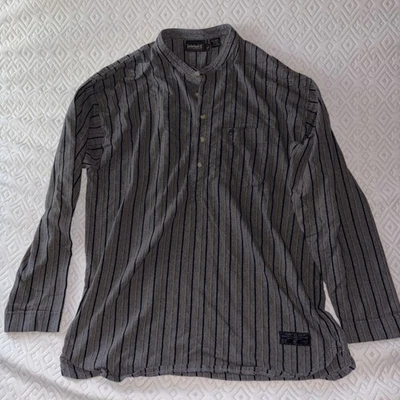 Timberland Weathergear 90s VTG Mens Large Long sleeve stripe button cotton shirt - Image 1 of 4