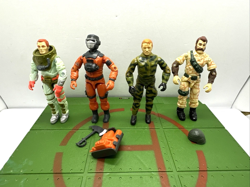 Figuras GI Joe de 1980 Ripcord barbacoa emboscada Deep Six ARAH Hasbro Foto 1 de 4