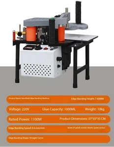 tragbare Kantenanleimmaschine PVC Holzbearbeitungswerkzeug - Bild 1 von 28