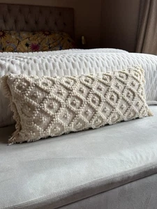 Anthropologie Cushion Tibo Diamond Dot Rectangle Pillow  - Picture 1 of 10