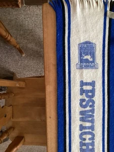 Ipswich Town Super Blues Vintage Scarf '80s Made in England Rare - Picture 1 of 10