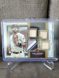 2020 Topps Museum Collection Evan Longoria Primary Pieces /25 Game Used Bat🔥🔥  - Picture 1 of 9