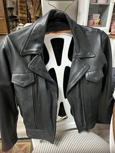 Ultimate Rider Leder Unisex Jacke für Mädchen oder Jungs einfach Etikett entfernen Größe L - Bild 1 von 7