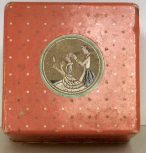 Vintage Square Richard Hudnet Three Flowers Powder Box - Bild 1 von 6