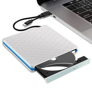 External CD DVD Drive CD-RW DVD-R Combo Burner USB 3.0 Type-C for Windows 11 10 - Picture 1 of 7