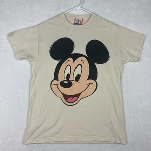 Vintage 90s Disney Mickey Mouse Big Face Graphic Shirt Medium Single Stitch USA - Picture 1 of 11