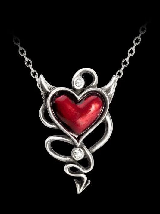 Alchemy UL17 Halskette - Devil Heart - Fantasy Herzkette Anhänger  - Bild 1 von 1
