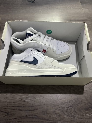 Jordan Stadium 90 Bianco Midnight Navy (GS) TAGLIA 4