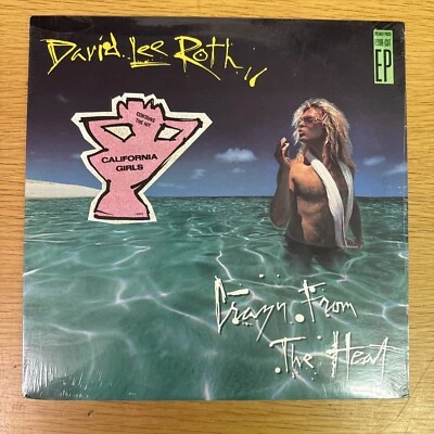 David Lee Roth - Crazy From the Heat SEALED LP Warner Bros 25222-1-B WITH HYPE - Image 1 of 4