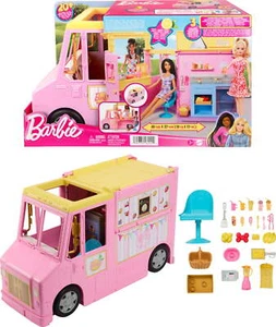 BARBIE LEMONADE TRUCK PLAYSET with Accessories, 25 Pieces - Picture 1 of 6