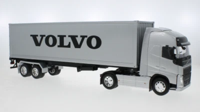MODELLINO CAMION STATICO DIECAST WELLY VOLVO FH SILVER MODELLISMO SCALA 1:32 - Immagine 1 di 4